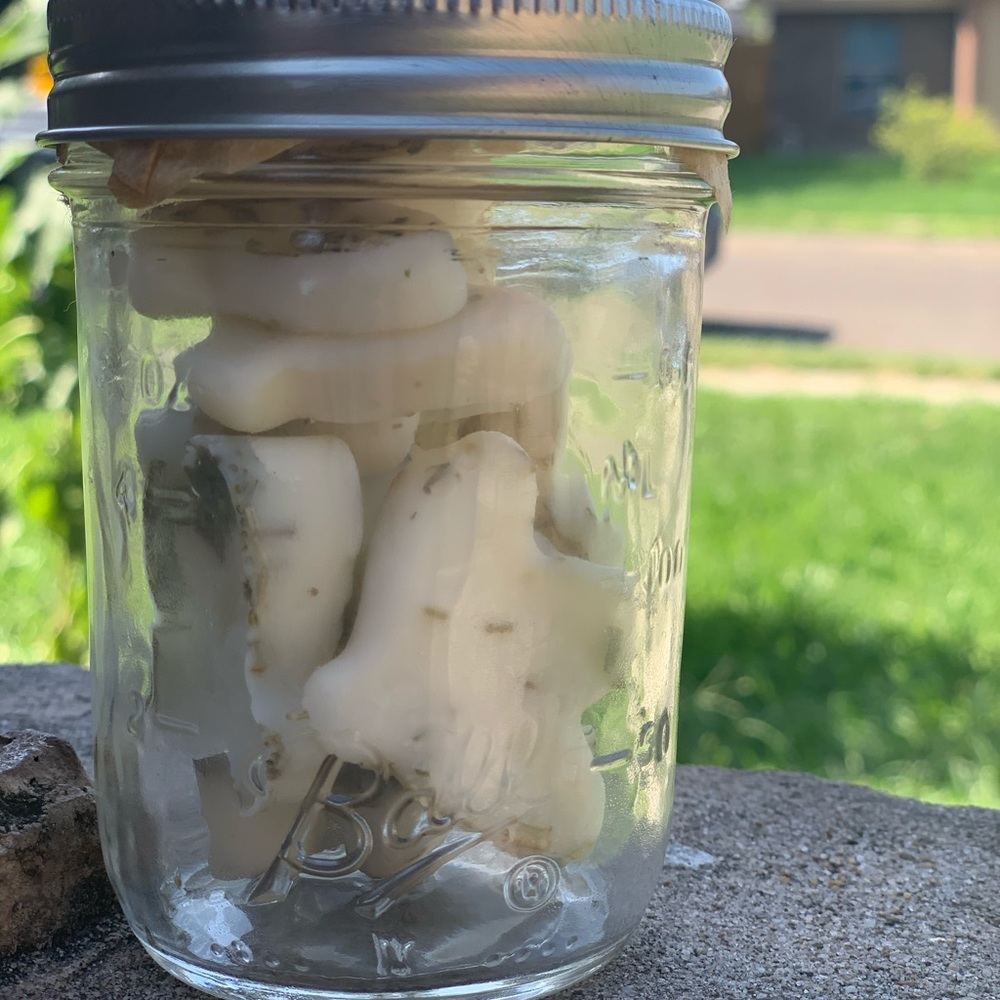 Homemade exfoliating moisturizer batch